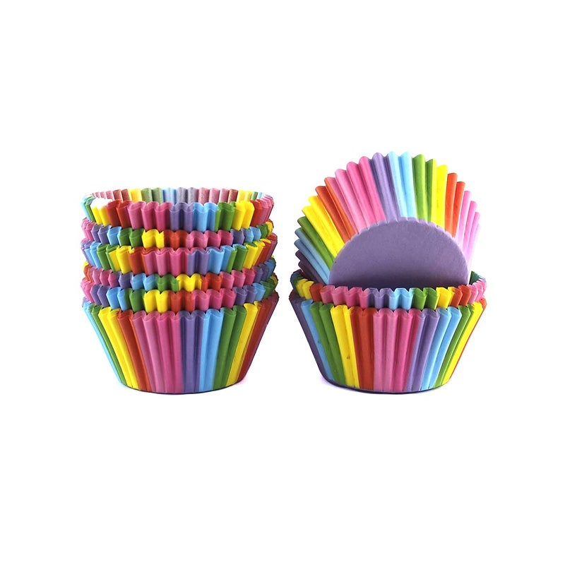 Warm party Warmparty Baking Cups Cupcake Liners, Standard Sized, 300 Count (Rainbow) - Image 2